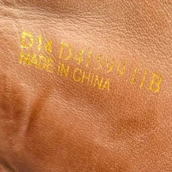 Cole Haan Grand OS Size 11B Boots Brown Leather Block Heel Buckle - Picture 7 of 12